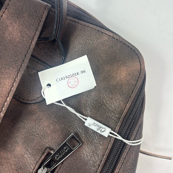 Cluci Travel Fashion Leather Designer Women's Large Backpack - Picture 8 of 16